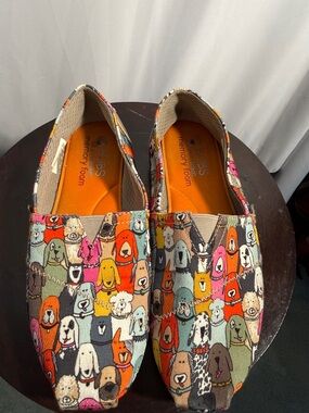 BOBS from Skechers Multicolor Dog Print Slip-On Flats